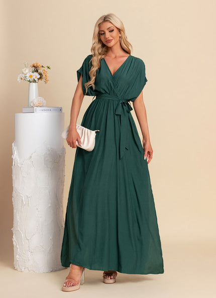 Robe Maxi Fluide Chic Verte
