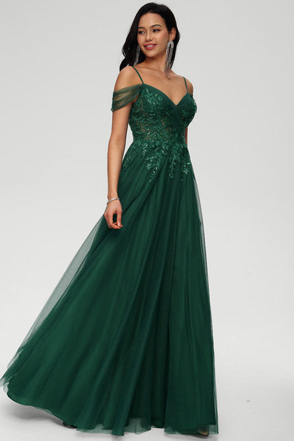 Robe Tulle Verte - gallery 1