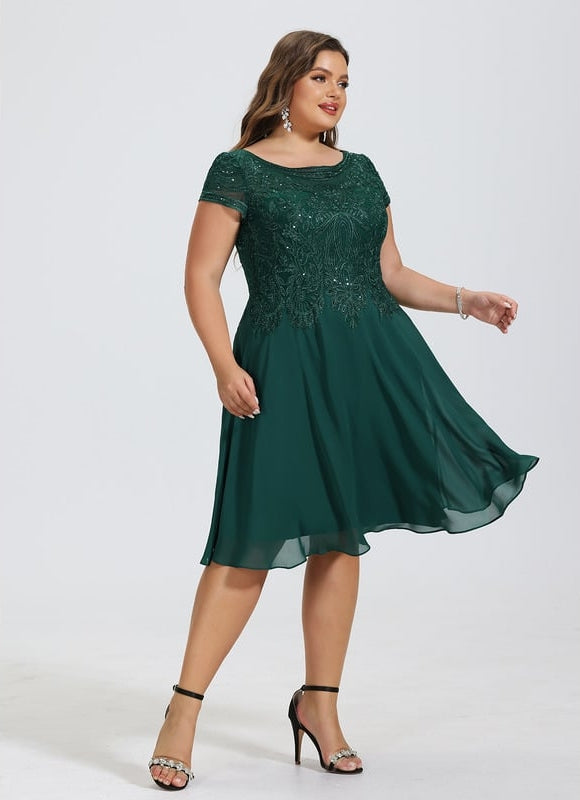 Robe Longue Verte À Broderies - gallery 8