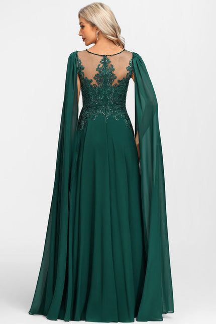 Robe De Soirée Vert Foncé - gallery 9