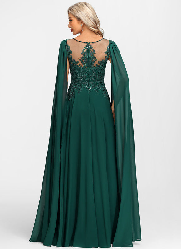 Robe De Soirée Vert Foncé - gallery 9