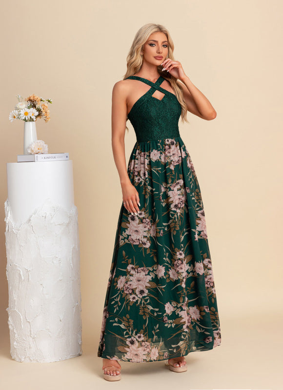 Robe Longue Verte Boheme - gallery 3