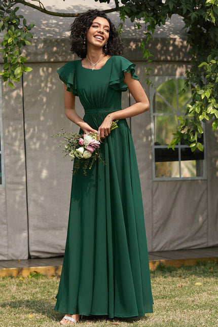 Robe Fluide Élégante À Volants - gallery 1