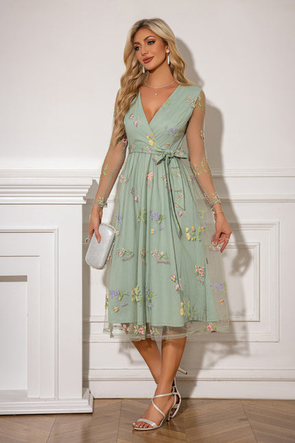 Robe Verte A Fleur - gallery 4