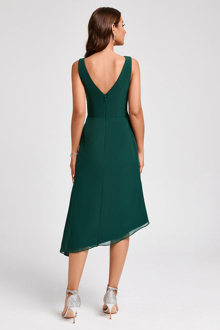 Robe Chic Émeraude Fluide Élégante - gallery 3