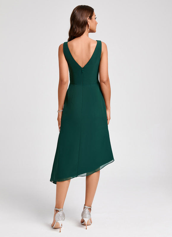 Robe Chic Émeraude Fluide Élégante - gallery 3