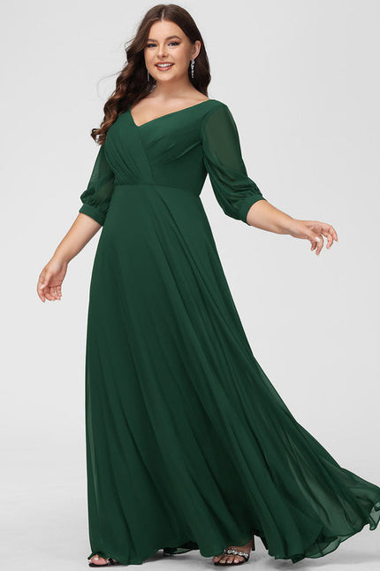 Robe Demoiselle D'Honneur Volants Verts - gallery 6