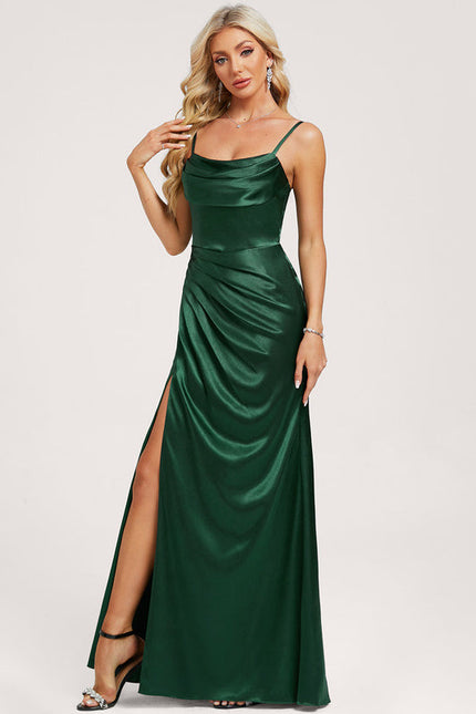 Robe Demoiselle D'Honneur Vert Émeraude - gallery 3