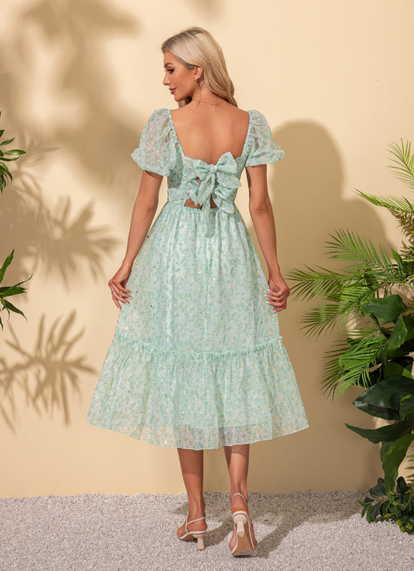 Robe Femme Vert D'Eau - gallery 1