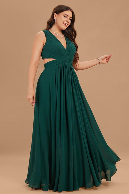 Robe Longue Vert Émeraude Dos Nu - gallery 5