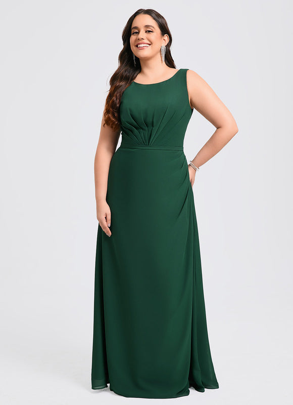 Robe Élégante Vert Foncé Fluide - gallery 5