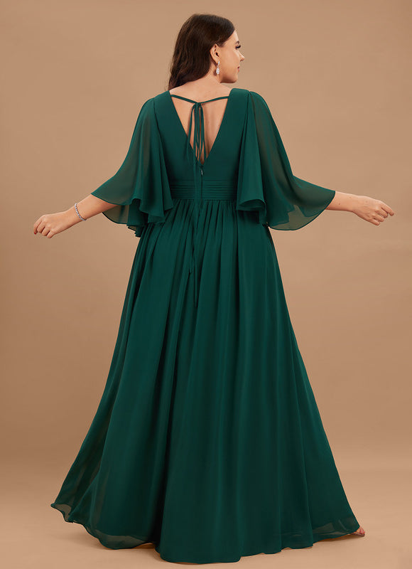 Robe Fluide Vert Émeraude Élégante - gallery 5