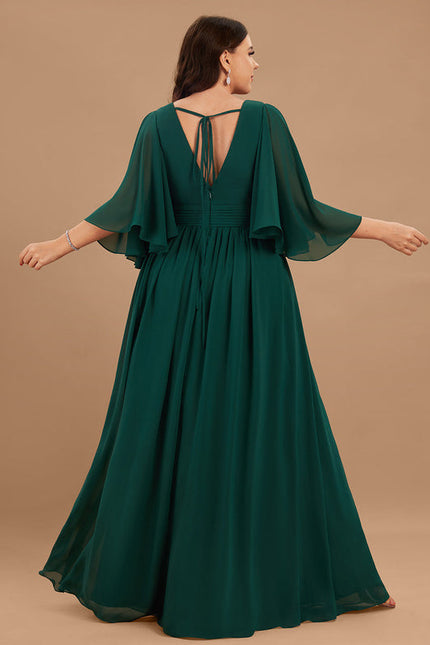 Robe Fluide Vert Émeraude Élégante - gallery 5
