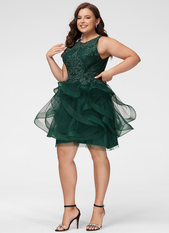 Robe Courte Verte Femme - gallery 9