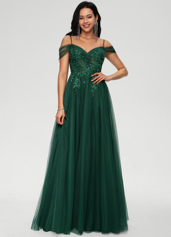 Robe Tulle Verte - gallery 3