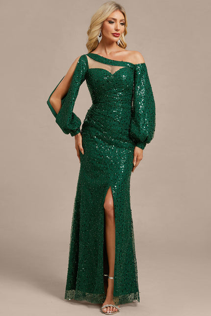 Robe Verte A Paillette - gallery 4