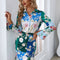 Robe Chic Imprimée À Manches Longues