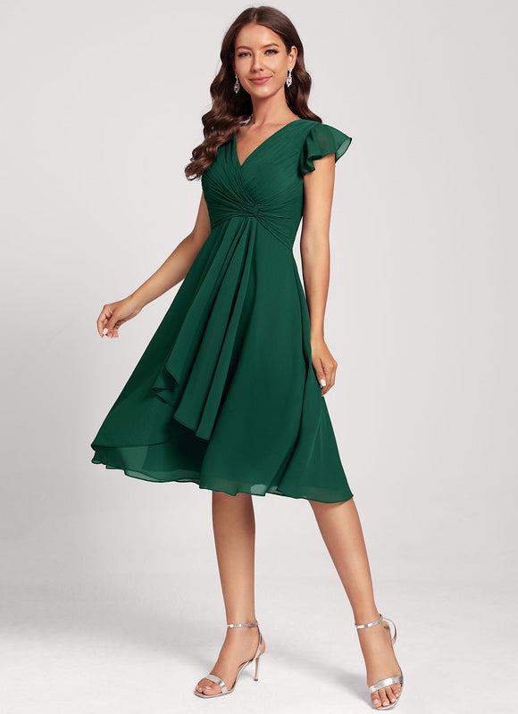 Robe Cocktail Vert Menthe - gallery 1