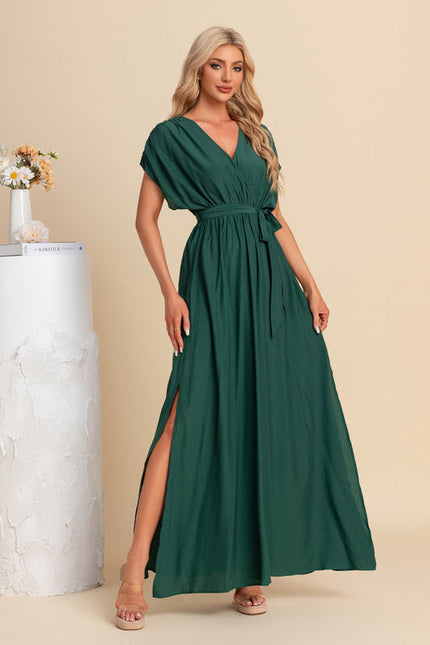 Robe Maxi Fluide Chic Verte - gallery 5