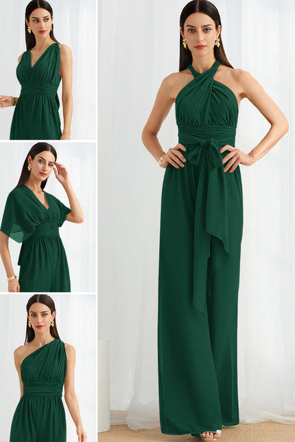 Robe Longue Vert Émeraude À Col Bénitier