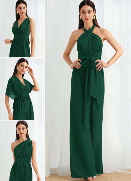 Robe Longue Vert Émeraude À Col Bénitier