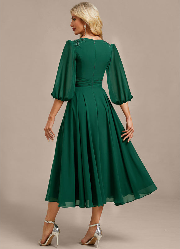 Robe De Soirée Longue Verte - gallery 6