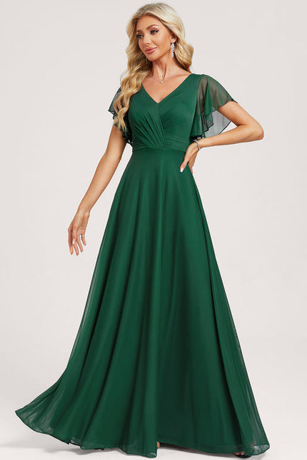 Robe Fluide Élégante À Manches Légères - gallery 1