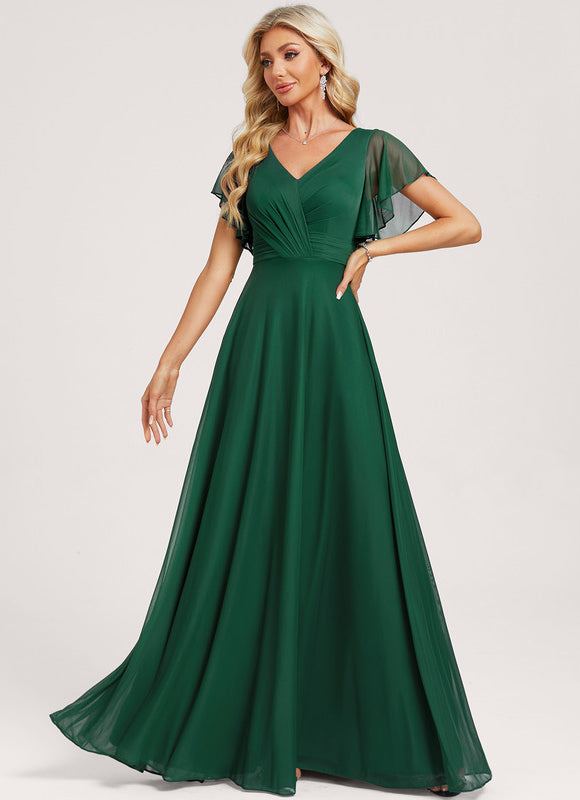 Robe Fluide Élégante À Manches Légères - gallery 1