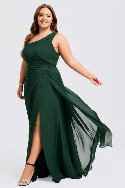Robe Longue Vert Sapin Élégante - gallery 7