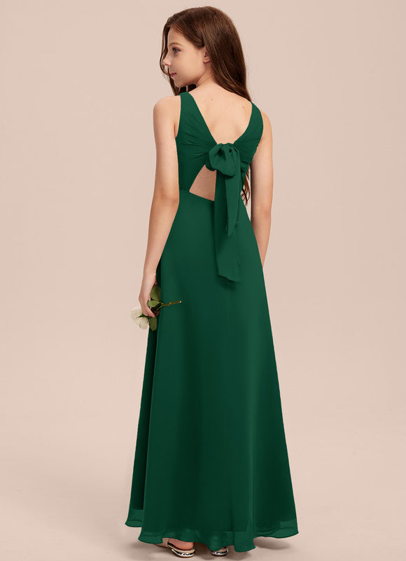 Robe Demoiselle D'Honneur Chic Émeraude - gallery 1