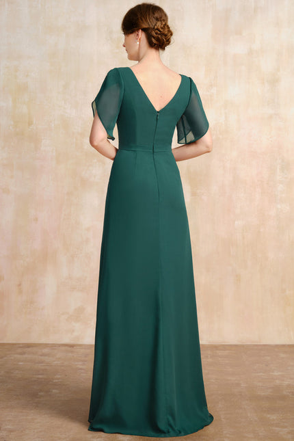 Robe Élégante Vert Émeraude Fluide - gallery 5