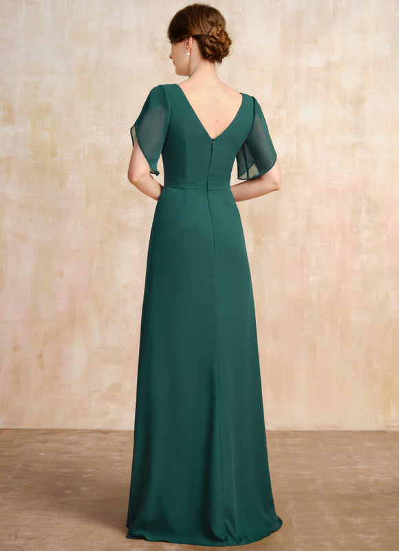Robe Élégante Vert Émeraude Fluide - gallery 5