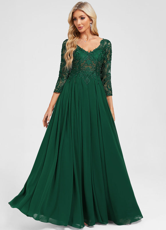 Robe Longue Vert Foret - gallery 1
