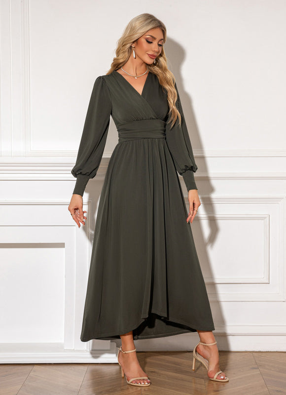 Robe Asymetrique Verte - gallery 4