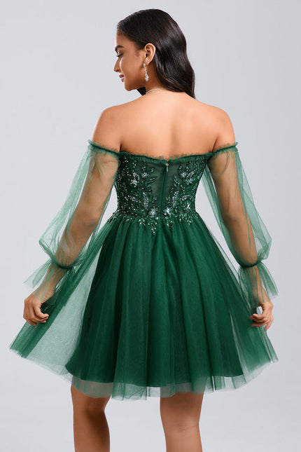 Robe Vert Émeraude Et Or - gallery 6
