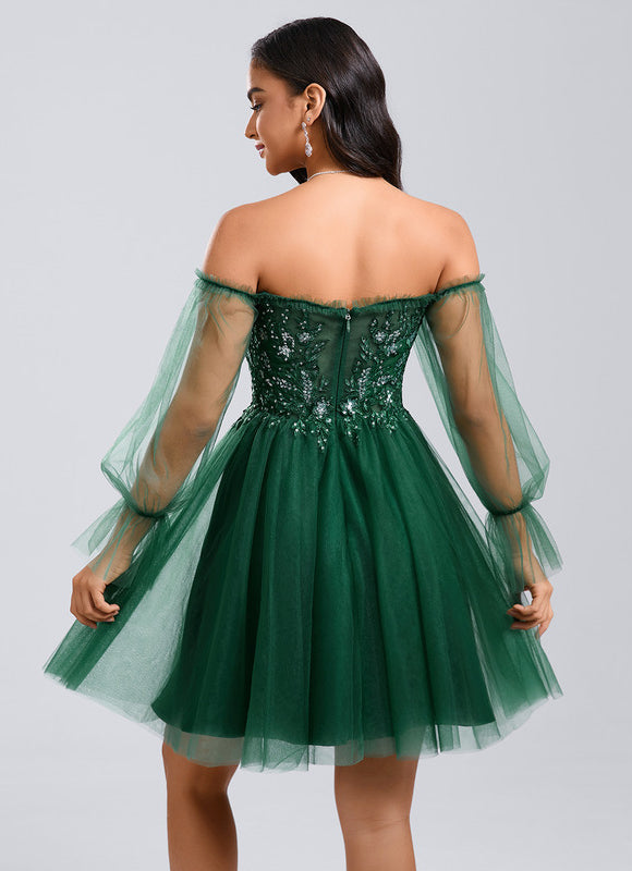Robe Vert Émeraude Et Or - gallery 6