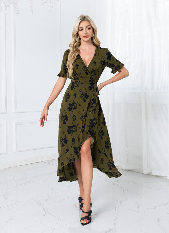 Robe Longue Vert Kaki - gallery 4