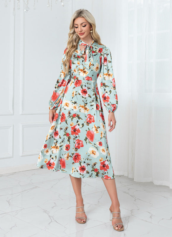 Robe Fleurie Verte Mariage - gallery 5