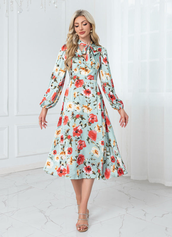 Robe Fleurie Verte Mariage - gallery 7