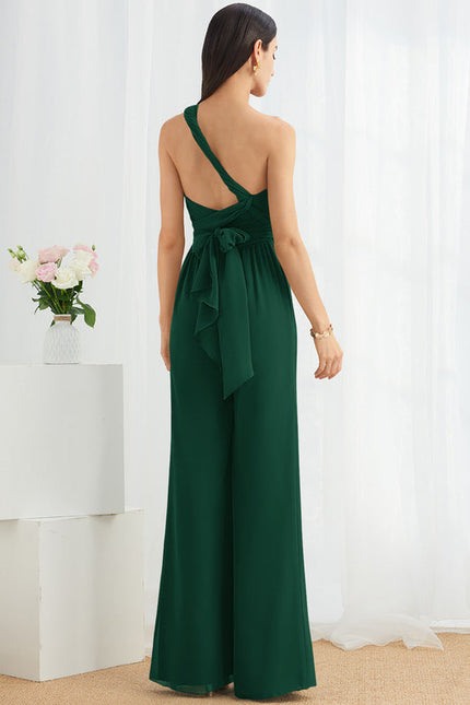 Robe Longue Vert Émeraude À Col Bénitier - gallery 2
