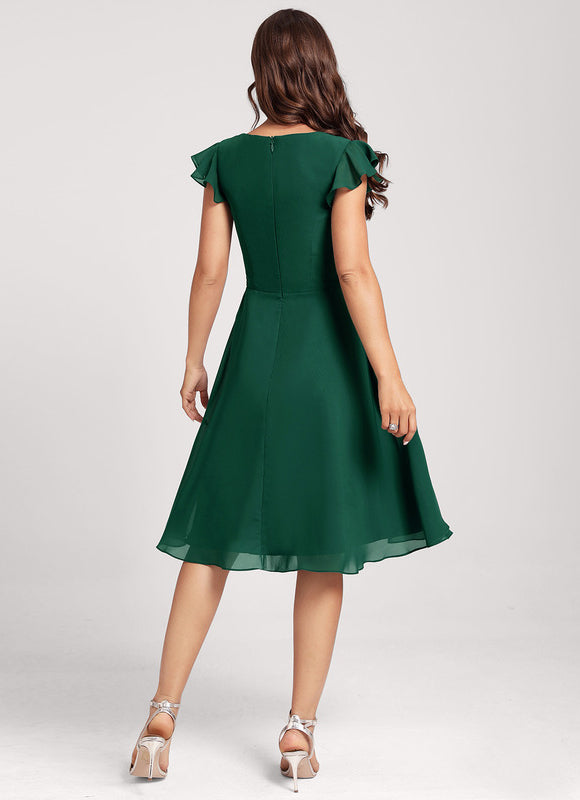 Robe Cocktail Vert Menthe - gallery 3