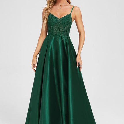 Robe Longue De Soirée Verte