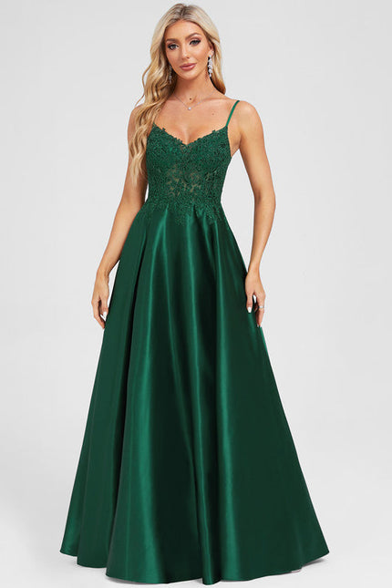 Robe Longue De Soirée Verte