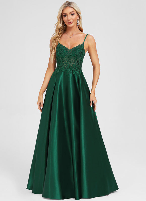 Robe Longue De Soirée Verte