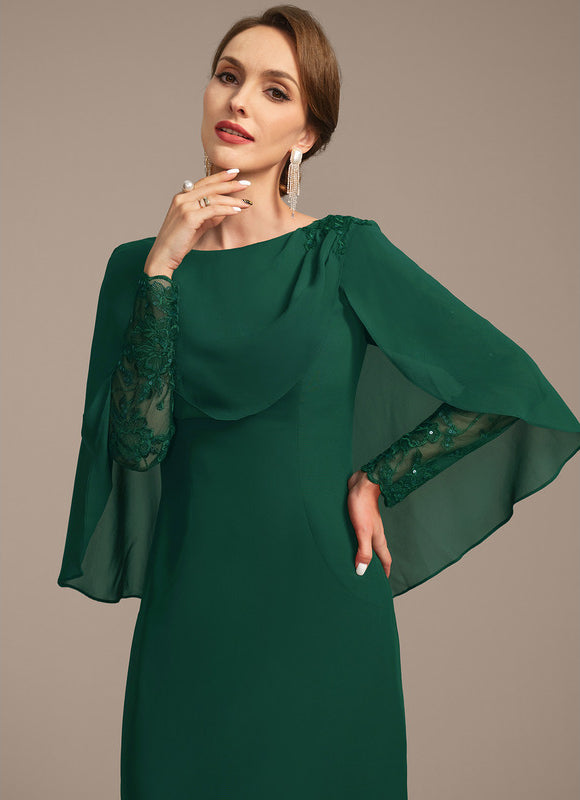 Robe Élégante À Manches Cape Verte - gallery 1