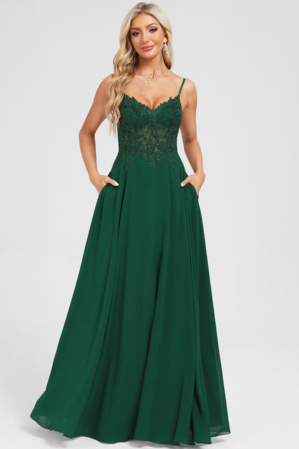 Robe Fendue Verte
