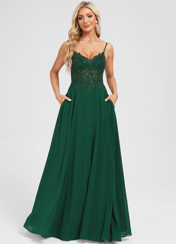 Robe Fendue Verte