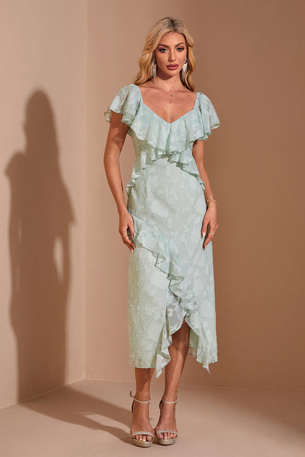 Robe Fluide À Volants Délicats - gallery 3