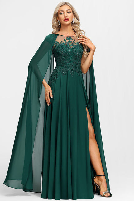 Robe De Soirée Vert Foncé - gallery 3