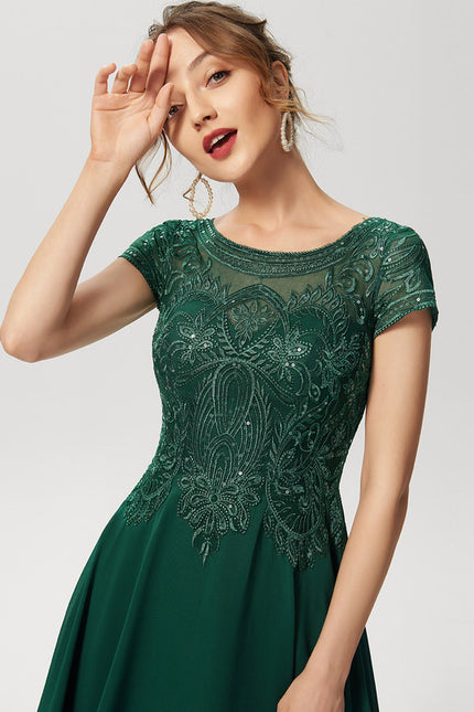 Robe De Soirée Dentelle Verte